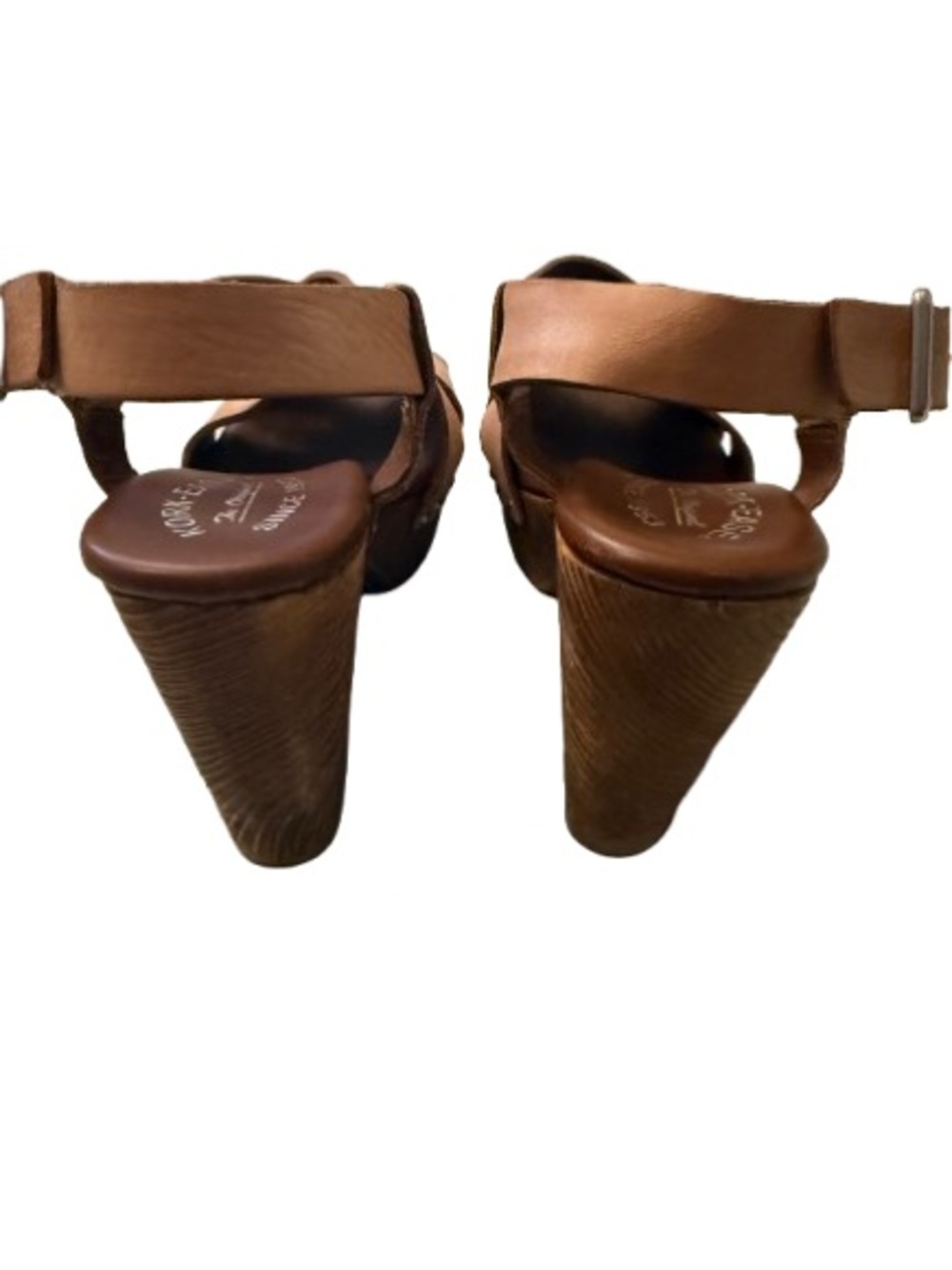 Kork-Ease Tan Leather Platform Sandals - Picture 4 of 9